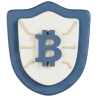 bitcoin shield with circuit on it png