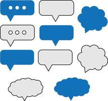 Chat Bubble Set, Isolated Element, Message Icons vector