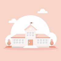 School building Back to School Background and Design vector