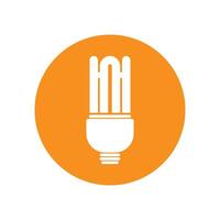 Light bulb line icon vector