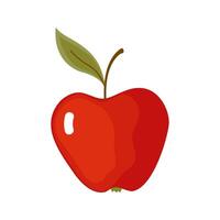 red apple isolated on white background vector