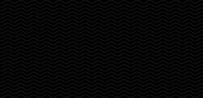 Curve wavy shaped grey outline seamless pattern with a black background. Seamless Geometric Repeating Pattern. vector