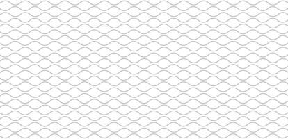 Seamless geometric pattern based on repetitive wavy shapes on a white background. vector