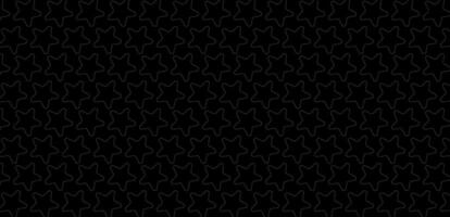 Seamless pattern of grey stars on a black background. vector