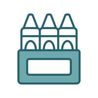 crayon icon design template simple and clean vector