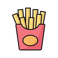 french fries icon design template simple and clean vector