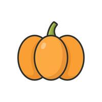 pumpkin icon design template simple and clean vector