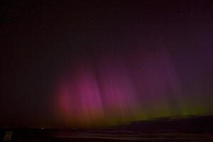 Northern Lights in Central Europe After Strongest Solar Storm in Latvia, Jurmala. photo