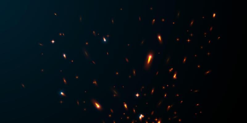 sparkle background virtual flame design illustration