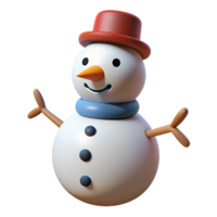 The snowman in 3D elements png