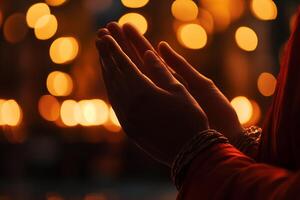 Christian life crisis praying to god. Praying for god is a blessing for those who want to have a better life. Asking for forgiveness and believing in goodness. photo
