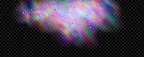 Background of an explosion of colorful smoke clouds.Multicolor fog with blue and yellow particles.Explosions of color powder. vector