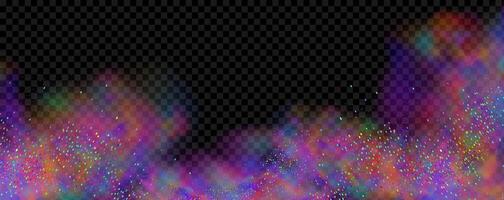 Skyscape with fluffy clouds. Gradient fantasy paradise background. vector