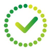 Load completed progress, indicator for web interfaces vector