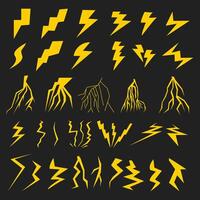 lightning collection set vector