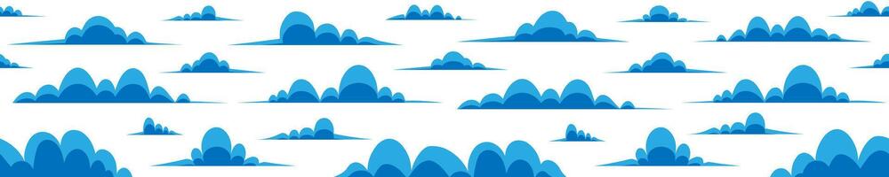 Sky clouds pattern illustration cartoon style vector