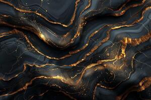 abstract background made of marble with golden veins photo