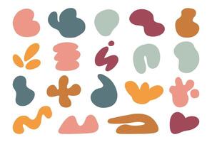 abstract boho shape bohemian organic vector