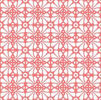Red abstract floral seamless pattern vector