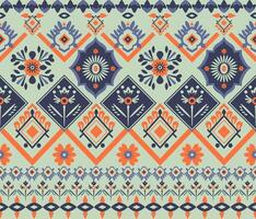 Pattern design with traditional Palestinian embroidery in a seamless style vector