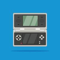 game controller. illustration of a rectangular electronic device with a folding screen vector