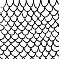 Square hand drawn pattern, textured pencil drawing of scales on white background. Grunge doodle illustration, curved lines, brush strokes, scribble elements. vector