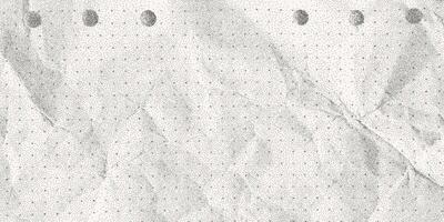 Background with dusty gritty effect, texture of crumpled folded paper, grunge overlay. Old dirty notebook sheet, banner template, abrasions. vector