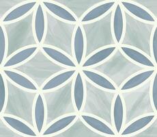 Floral petal line artistic seamless pattern. Abstract organic shapes ornamental tile leaves and lines geometric texture. vector