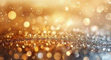 Glittering Particles on a Surface Under Soft Lighting photo