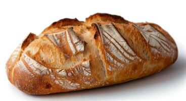 Freshly Baked Artisanal Bread Loaf With Crisp Crust and Soft Interior photo