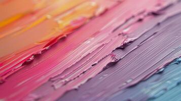 Abstract Colorful Texture Created With Acrylic Paint on Canvas photo