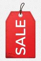Red sale tag. Red color label or tag for sale. Price tag. illustration vector