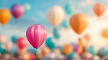 Colorful Balloons in a Lively Gathering for a Celebratory Event photo