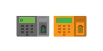 Attendance machine icon. sign for mobile concept and web design. illustration vector