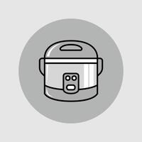 Rice Cooker Icon vector