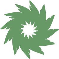 Logo wings circular vector