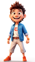 Cartoon happy little boy cartoon characters transparent background png