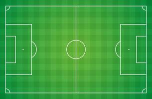 Top down view of a soccer pitch for game design. Versatile sports stadium asset for game environments. vector