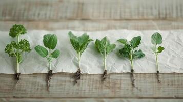 Hands Holding Seedlings on a Tray in Indoor Garden photo