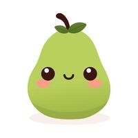 Cute Fruit Objects With Cartoon Style vector