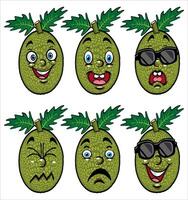 cartoon image of a bread fruit vector