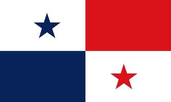 Panama flag national material design vector