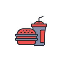burger icon. .Editable stroke.linear style sign for use web design,logo.Symbol illustration. vector