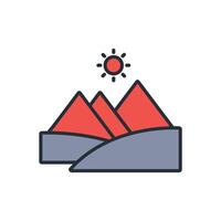 Pyramid icon. .Editable stroke.linear style sign for use web design,logo.Symbol illustration. vector
