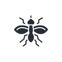 Mosquito icon. .Editable stroke.linear style sign for use web design,logo.Symbol illustration. vector