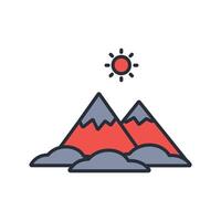 sunrise icon. .Editable stroke.linear style sign for use web design,logo.Symbol illustration. vector