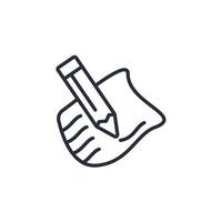 draw icon. .Editable stroke.linear style sign for use web design,logo.Symbol illustration. vector