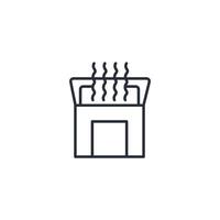 air filter icon. .Editable stroke.linear style sign for use web design,logo.Symbol illustration. vector