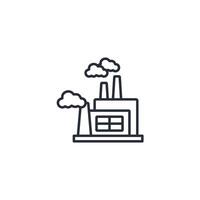 air pollution icon. .Editable stroke.linear style sign for use web design,logo.Symbol illustration. vector