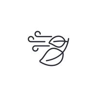 wind icon. .Editable stroke.linear style sign for use web design,logo.Symbol illustration. vector